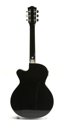Imagen 4 de 7 de Guitarra Criolla Electroacustica Madera Funda Cuerdas Acero