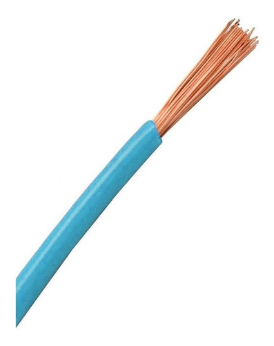 Imagen 2 de 2 de Cable Unipolar Degeflex 1x1,5 Mm X 100 Mts Celeste