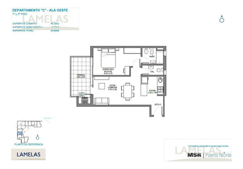 Venta Departamento 1 Dormitorio Msr Puerto Norte Rosario