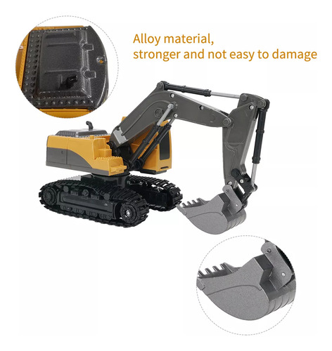 Excavadora De Juguete Con Control Remoto Para Niños