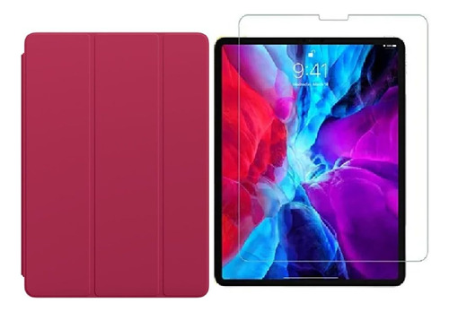 Estuche Smart Case Para iPad Pro 12.9 2021 + Vidrio Templado