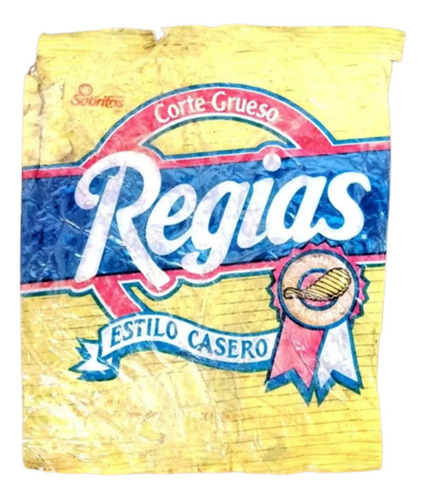 Envoltura Antigua De Papas Regias De Sabritas 80s (Usado)