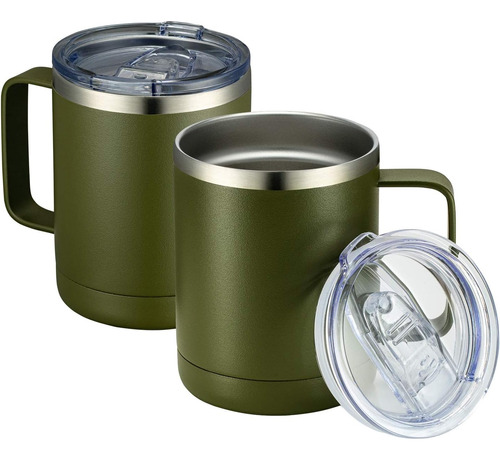 Taza Con Agarradera Térmica De Acero Inoxidable 300ml