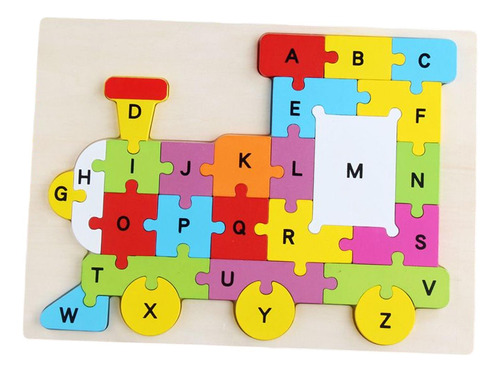 Abc Animal Puzzle Desarrollo Juguete Alfabeto Tren