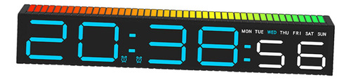 Relógio Digital Exibição Grande 9 Cor Blue Digital