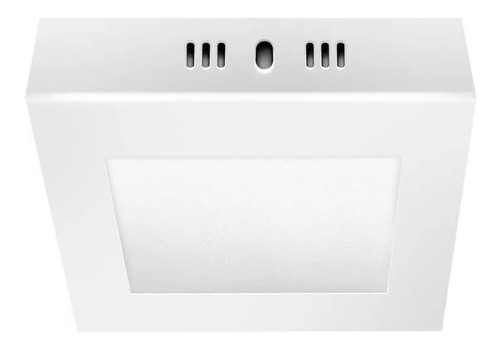 Panel Plafon Led Aplicar Cuadrado 6w Calida Fria 400 Lumens