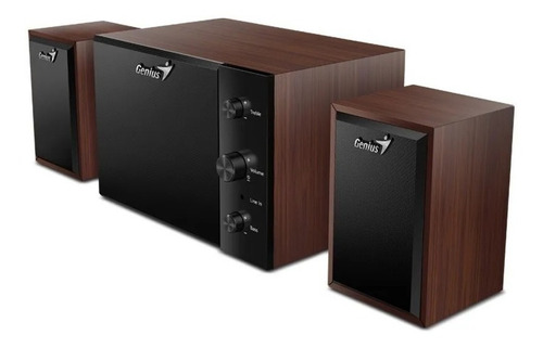 Imagen 2 de 3 de Parlantes Genius Sw-2.1 350w Madera