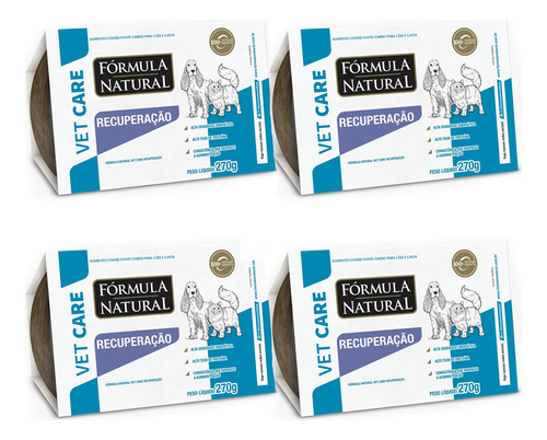 4un Formula Natural Vet Care Recuperação 270g Cães E Gatos
