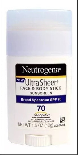Neutrogena Protetor Solar Ultra Sheer 70 Bastão Rosto/corpo