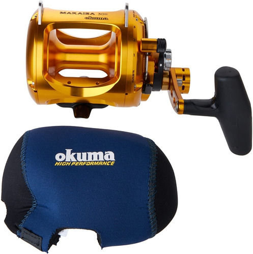 Carrete Okuma Makaira Mk50wii Para Pesca De Altura Color Dorado