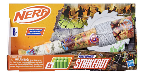 Nerf Zombie Strikeout Dart Blaster Con 8 Dardos Elite