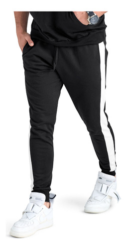 Jogger Hombre Negro Mp 86766