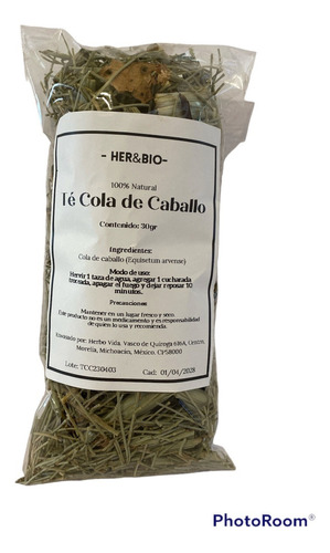 5 Té Tisana Cola De Caballo 100% Natural Selecto 30g