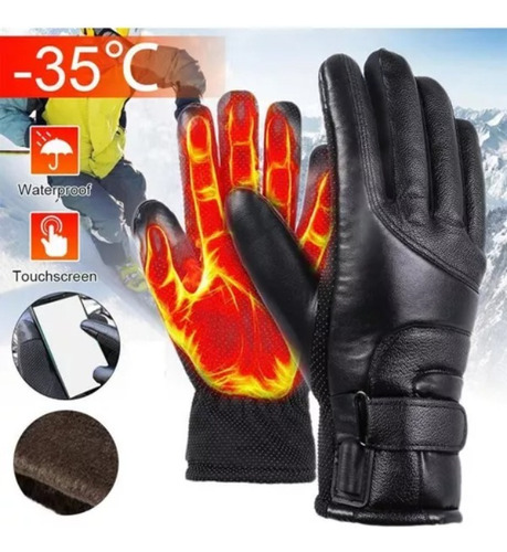 A Guantes Calefactados, 3 Guantes Eléctricos Ajustables