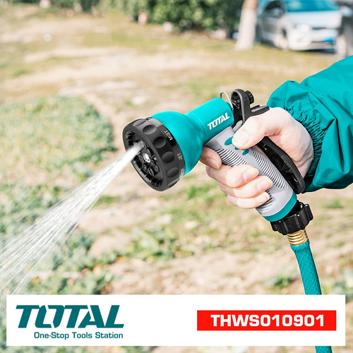 Pistola De Riego De 9 Posiciones Total Multichorro Jardin