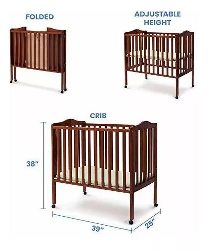 Mini cuna portátil para niños Delta, Blanco