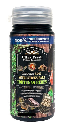 Alimento Tortugas Bebes Ultra Fresh Azoo 120g 330ml 86038