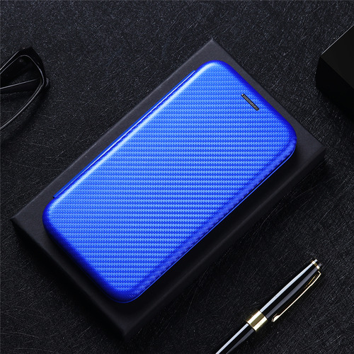 Funda Con Tapa De Fibra De Carbono Para Motorola G15/g35/g55/g75/g85-pc Hybrid, 5 Colores, A Prueba De Golpes, Ultrafina, Cierre Magnético