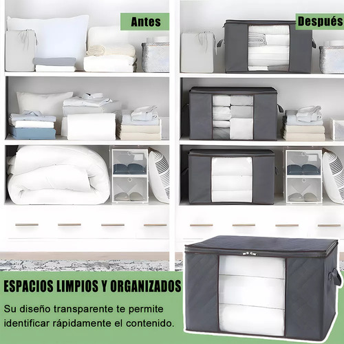 Bolsa De Almacenamiento De Ropa Plegable Lc, Grande, 3 Unida