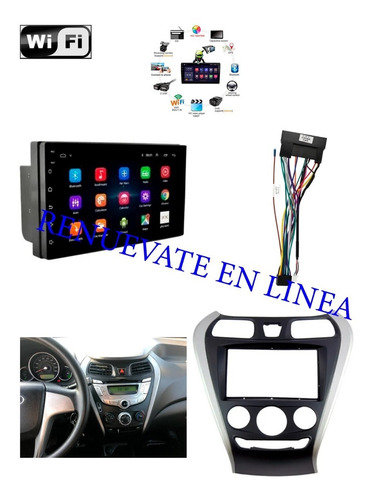 Radio Android Gps 7 Pulgadas Más Bisel Hyundai Eon + Cámara