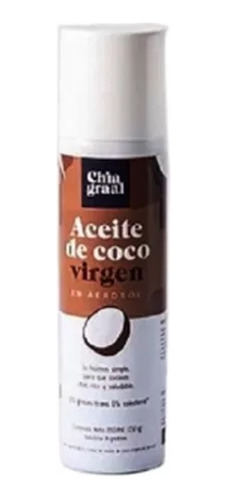 Aceite En Aerosol De Coco Virgen Chia Graal X190cc