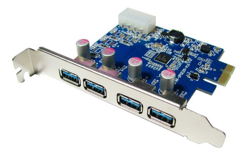 Placa Pci Express A 4 Puertos Usb 3,0 Pci-e X1 A Usb3,0 Gtia