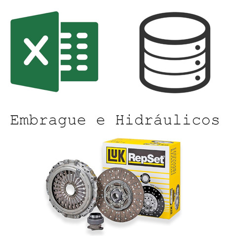 Base De Datos Excel Catálogo Luk Embragues E Hidráulico 2023