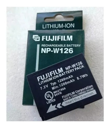 Bateria Fuji Np-w126 W126 Hs30 Hs33 35 50 F30 F31 Xt10 X-t20