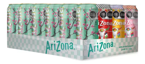 Arizona Té Sabores Surtidos 24 Latas De 460 Ml