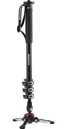 Manfrotto Xpro 4 Section Aluminum Video Monopod Black