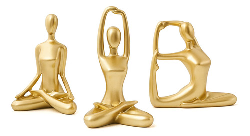 Decoracin Espiritual De Yoga De Oro, Estatua De Yoga De Fjs