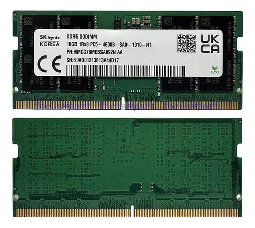 Memória Notebook 16gb Sk Hynix Ddr5 4800mhz Hmcg78mebsa092n