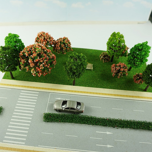 Set 5 Arbol C Melocoton Maqueta Vegetacion Modelismo Escala