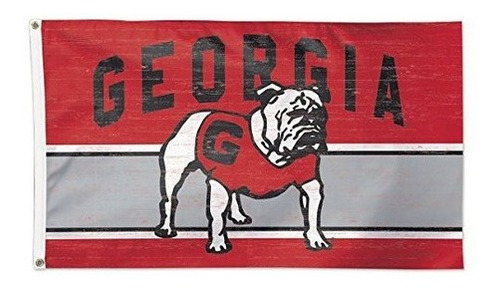Bandera De Georgia Bulldogs 3 X 5 Vintage Retroceso Logo