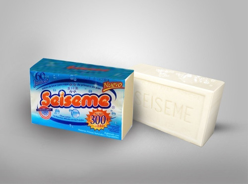 Imagen 2 de 9 de Jabon Blanco En Pan Para Lavar Ropa Rinde Mas Seiseme 300g
