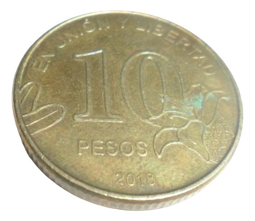 Moneda Argentina 10 Pesos 2018