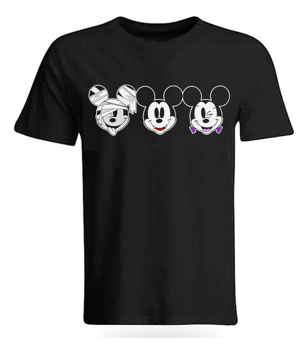 Playera Camiseta Mickey Mouse Halloween Disfraz Orejas + Env