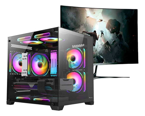 Pc Gamer Monitor 23.8 Ryzen 7 5700g Ram 32gb Ssd 1tb C/wifi