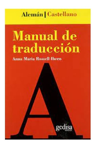 Manual De Traducción Aleman - Español                       