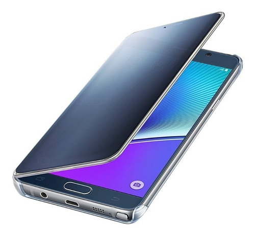 Samsung Clear S-view Flip Cover Para Galaxy Note5 Blue 