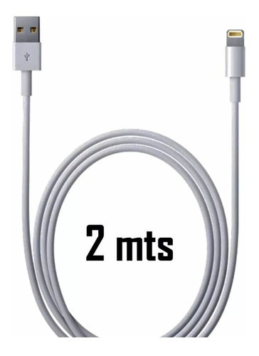 Cable Usb-c To Lightning Cable De 2mt Color Blanco