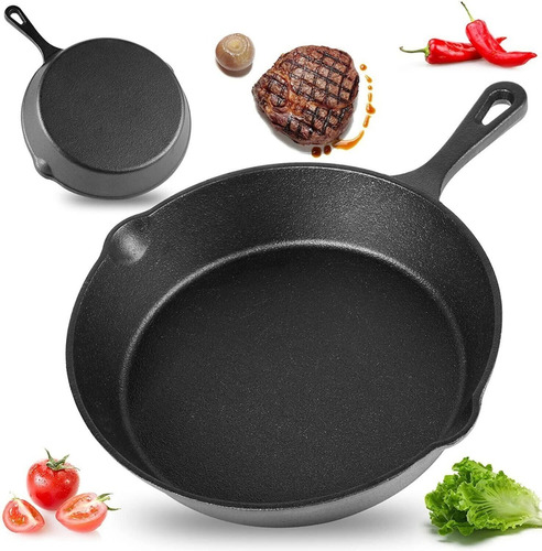 Sartén De Hierro Fundido De 26 Cm Para Cocina