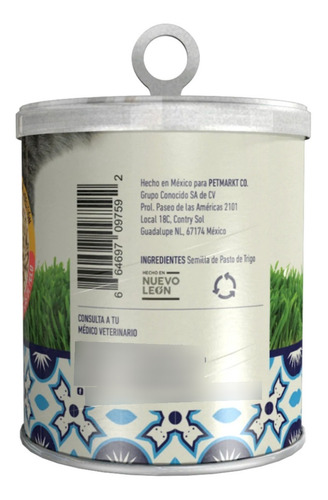 Imagen 3 de 5 de Catgrass Seeds Pasto De Trigo Para Gatos Un Dos Treats