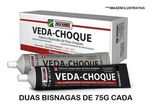 Veda Choque 150gr Cola Para Plásticos Maxi Rubber