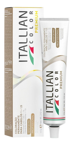 Kit Tintura Itallian  Itallian color Tinta para Cabelo tom 9.89 louro claríssimo pérola para cabelo