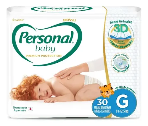 Fralda Baby Premium Protection G 30 Uni 8 A 125kg Personal