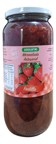 Mermelada Artesanal De Frutillas Natural 1000gr.