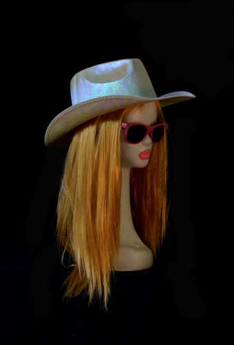 Imagen 6 de 10 de Gorro Sombrero Cowboy Brillo Vaquero Colores Carioca Fiesta
