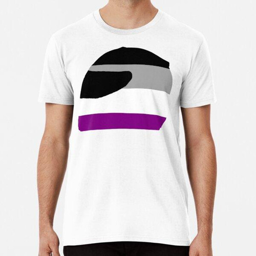 Remera Diseño De Casco Asexual Lgbtq+ De Fórmula 1 Algodon P