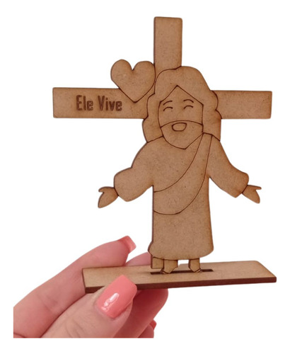 Kit 112 Lembrancinha Jesus Cri Páscoa Igreja Ressureição Mdf